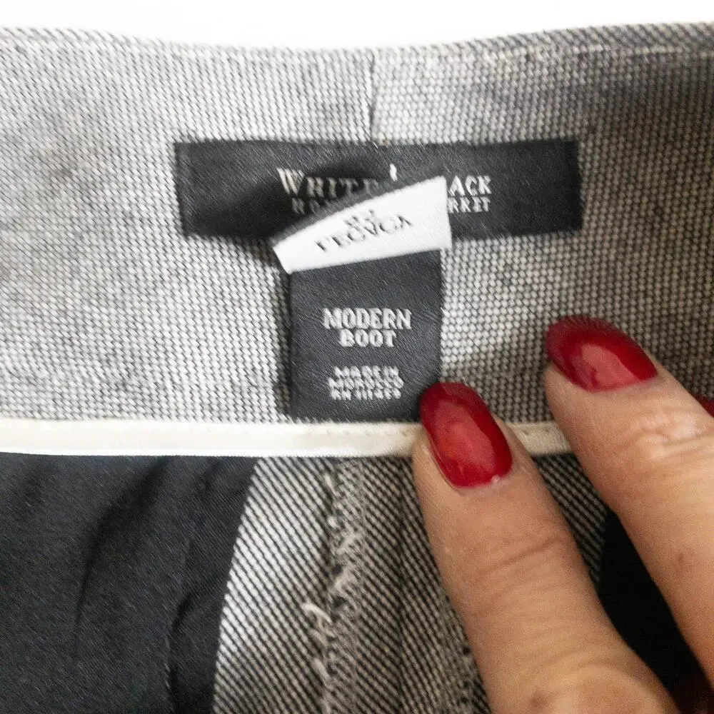 White House Black Market Gray Bootcut Dress Pants Size 8S
